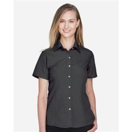 Harriton M560W Women's Barbados Textured Camp Shirt