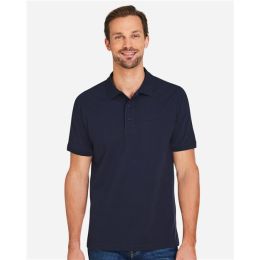 Harriton M205 Men's Valiant Cotton Snag Protect Polo
