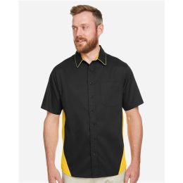 Harriton M586 Men's Flash IL Colorblock Shirt