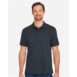 Harriton M205P Men's Valiant Cotton Snag Protect Pocket Polo