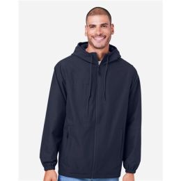 Harriton M73 Unisex Flex Twill Hooded Jacket