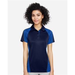 Harriton M385W Women's Advantage Snag Protection Plus IL Colorblock Polo