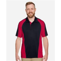 Harriton M385 Men's Advantage Snag Protection Plus IL Colorblock Polo