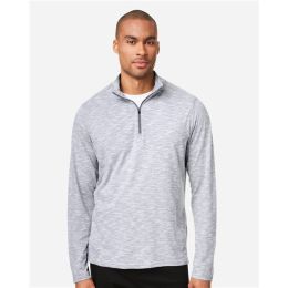 North End NE415 Men's Eclipse Jacquard Quarter-Zip Pullover
