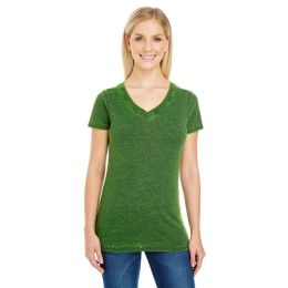 Threadfast Apparel 215B Women's Cross Dye V-Neck T-Shirt
