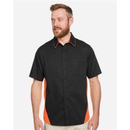 Harriton M586T Men's Tall Flash IL Colorblock Shirt