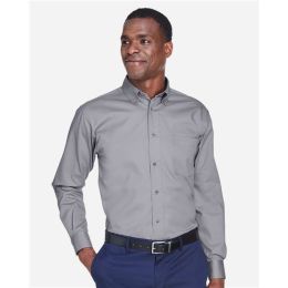 Harriton M500T Men's Tall Easy Blend™ Twill Dress Shirt