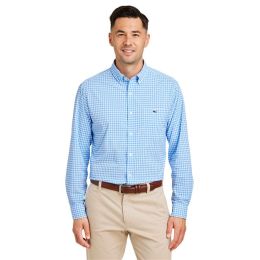 vineyard vines W012060 Men's On-The-Go Nylon Gingham Shirt