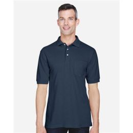 Harriton M265P Men's Easy Blend™ Polo with Pocket