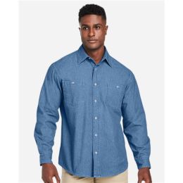 Harriton M540 Unisex Denim Shirt Jacket