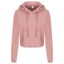 AWDis JHA016 Women's Girlie Cropped Hooded Fleece with Pocket