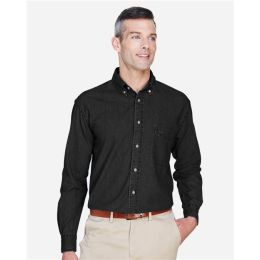 Harriton M550T Men's Tall Denim Shirt