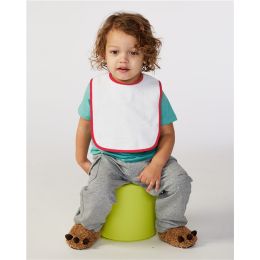Rabbit Skins 1003 Infant Contrast Trim Terry Bib