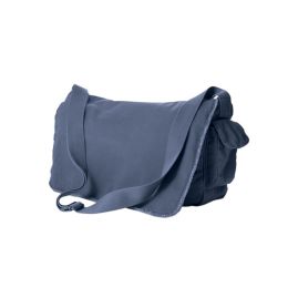 Authentic Pigment 1908 Pigment-Dyed Raw Edge Messenger Bag
