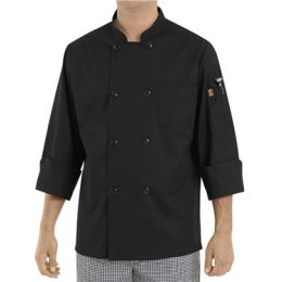 Chef Designs KT76 Black Traditional Chef Coat