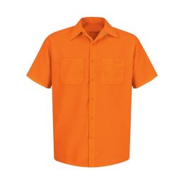 Red Kap SS24 Men's Enhanced Visibility Short Sleeve Work Shirt