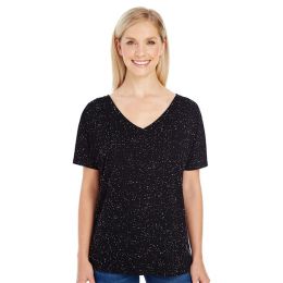Threadfast Apparel 203FV Women's Tri-Blend Fleck V-Neck T-Shirt
