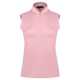 Swannies SW2900L Women's Brynn Quarter-Zip Sleeveless Polo