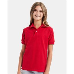 Hanes 054Y Youth EcoSmart® Jersey Polo