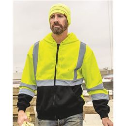 Kishigo JS102-103 Unisex Hi-Vis Full-Zip Hooded Sweatshirt