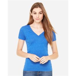 BELLA + CANVAS 8435 Women’s Triblend Deep V-Neck Tee