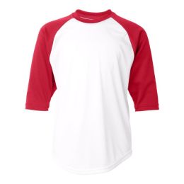 Badger 2133 Youth B-Core Three-Quarter Sleeve Baseball T-Shirt