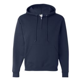 JERZEES 994MR Unisex NuBlend® Quarter-Zip Hooded Sweatshirt