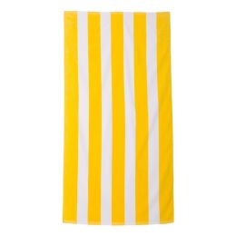 Carmel Towel Company C3060S Cabana Stripe Velour Beach Towel