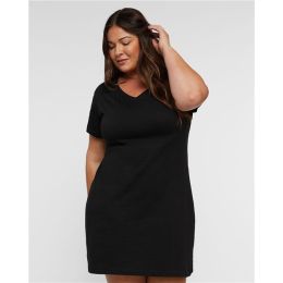 LAT 3522 Women's Fine Jersey V-Neck Coverup