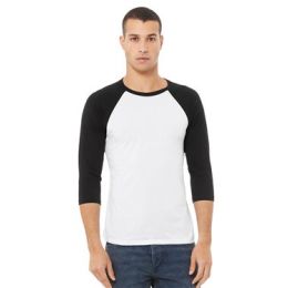BELLA + CANVAS 3200 Unisex Three-Quarter Sleeve Baseball Tee