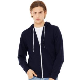 BELLA + CANVAS 3739 Unisex Sponge Fleece Full-Zip Hoodie Sweatshirt