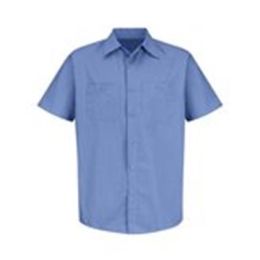 Red Kap SB22 Men's Industrial Stripe Short Sleeve Work Shirt