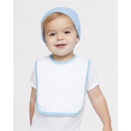 Rabbit Skins 1004 Infant Contrast Trim Premium Jersey Bib