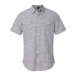 Burnside 9247 Men's Textured Solid Short Sleeve Shirt