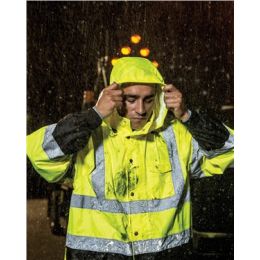 Kishigo RWJ102-103 Unisex Storm Cover Waterproof Rain Jacket