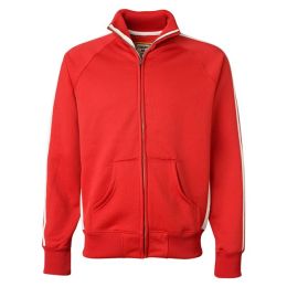 J. America 8858 Men's Vintage Polyester Fleece Track Jacket