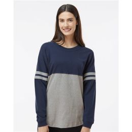 Boxercraft T14 Women's Jersey Pom Pom Long Sleeve T-Shirt