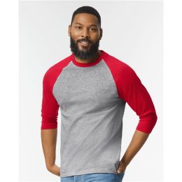 Gildan 5700 Unisex Heavy Cotton™ Raglan Three-Quarter Sleeve T-Shirt