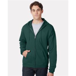 Hanes P180 Unisex EcoSmart® Full-Zip Hooded Sweatshirt