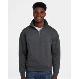 JERZEES 4528MR Unisex Super Sweats NuBlend® Quarter-Zip Cadet Collar Sweatshirt