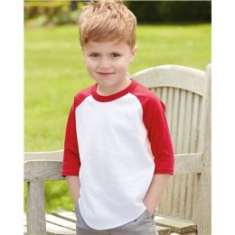 Augusta Sportswear 422 Toddler Three-Quarter Sleeve Baseball Jersey