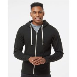 J. America 8872 Men's Triblend Full-Zip Hooded Sweatshirt