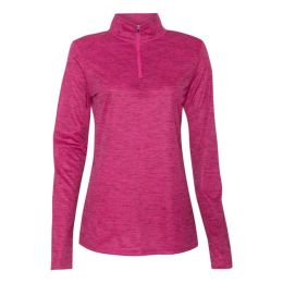 Badger 4173 Women’s Tonal Blend Quarter-Zip Pullover