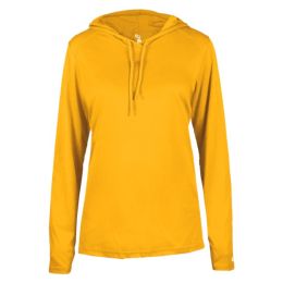 Badger 4165 Women's B-Core Long Sleeve Hooded T-Shirt