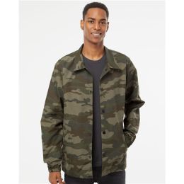 Independent Trading Co. EXP99CNB Men's Water-Resistant Windbreaker Coach’s Jacket
