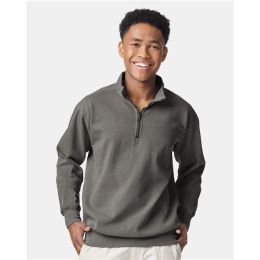 Comfort Colors 1580 Unisex Garment-Dyed Quarter-Zip Sweatshirt