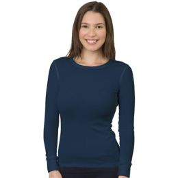 Bayside 3420 Women's USA-Made Thermal Long Sleeve T-Shirt