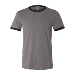 BELLA + CANVAS 3055 Men's Jersey Heather Ringer Tee