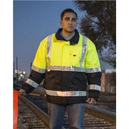 Kishigo RWJ100-101 Unisex Storm Stopper Pro Rainwear Jacket