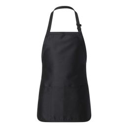 Q-Tees Q4250 Full-Length Apron with Pouch Pocket